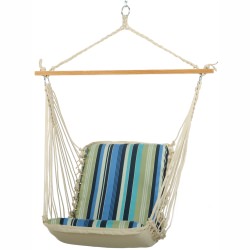 Single Cushioned Swing - Beaches Stripe