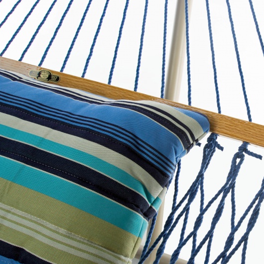 Large Cushioned Hammock Pillow - Beaches Stripe