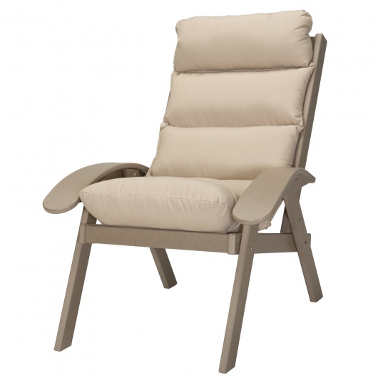 Coastal Weatherwood Cushion Chair