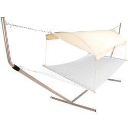 Hammock Canopy - Natural Fabric/Taupe Poles