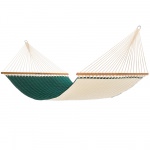Large Quilted Fabric Hammock - Canvas Forest Green