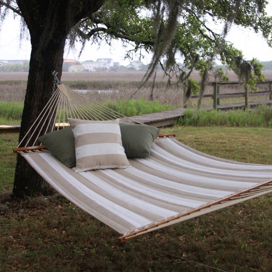 Decade Sand Large Quilted Fabric Hammock
