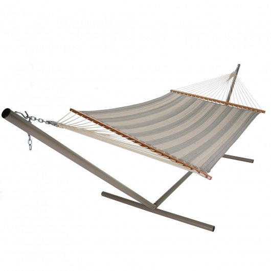 Decade Pewter Large Quilted Fabric Hammock