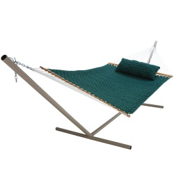 Forest Green Large Soft Weave Hammock