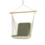 Single Cushioned Swing Made with Sunbrella - Dupione Laurel