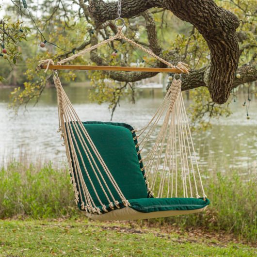 Cushioned Single Swing - Canvas Forest Green