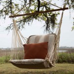 Single Cushioned Swing Made with Sunbrella - Decade Sand