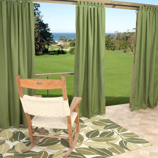 Sunbrella Spectrum Cilantro Outdoor Curtain with Tabs 50 in. x 96 in.