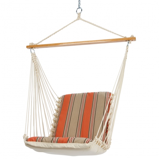 Single Cushioned Swing - Passage Poppy