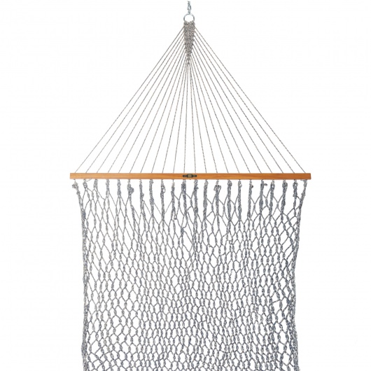 DURACORD® Single Original Rope Hammock - Navy Oatmeal Heirloom Tweed