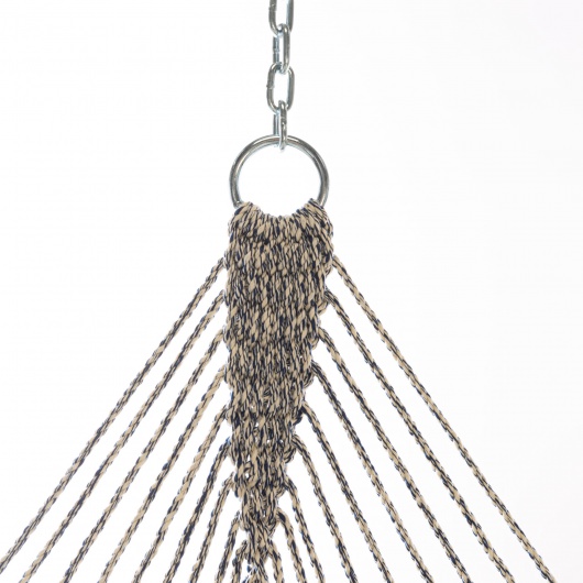 DURACORD® Large Original Rope Hammock - Navy Oatmeal Heirloom Tweed