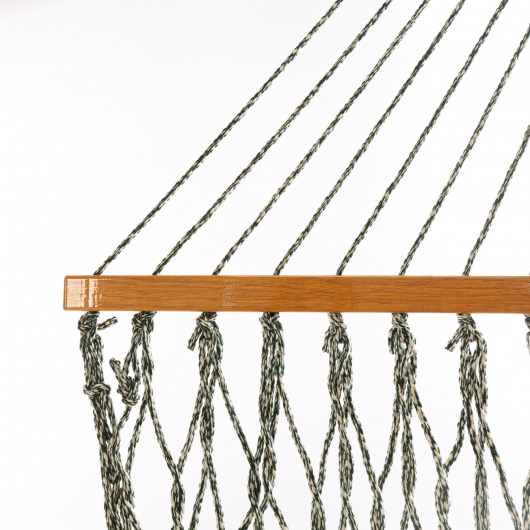 DURACORD® Presidential Original Rope Hammock - Green Oatmeal Heirloom Tweed