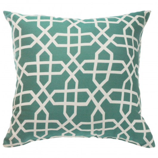 Sunbrella Throw Pillow Bevel Lagoon - 24 in x 24 in Square
