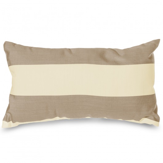 Regency Sand Sunbrella Outdoor Throw Pillow 19 in. x 10 in. Rectangle