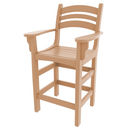 DURAWOOD® Casual Counter Height Chair with Arms