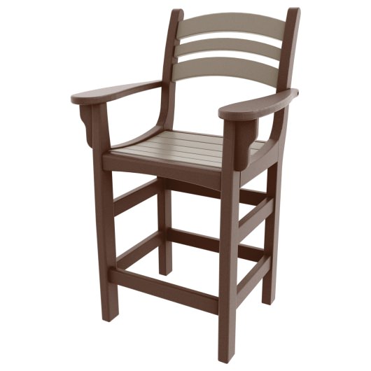 DURAWOOD® Casual Counter Height Chair with Arms