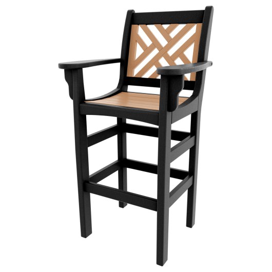 DURAWOOD® Chippendale Bar Height Chair with Arms