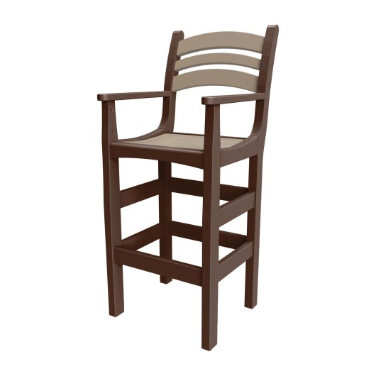 Casual Bar Height Chair with Arms