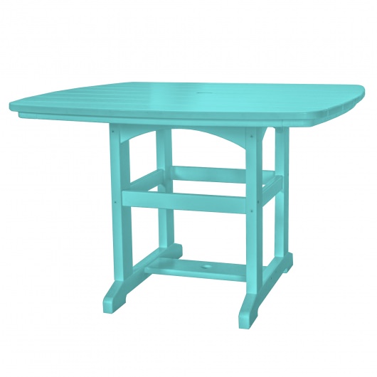 46 Inch Turquoise Durawood Dining Table, Small Farm Table