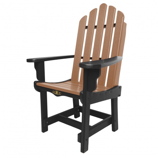 DURAWOOD® Essentials Black and Cedar Dining Chair with Arms