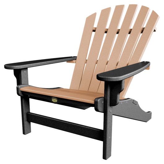 DURAWOOD® 3 Piece Crescent Adirondack Chair and Tete-A-Tete Set