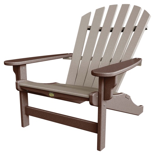 DURAWOOD® 3 Piece Crescent Adirondack Chair and Tete-A-Tete Set
