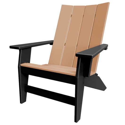 Adirondack Chair - Black/Cedar