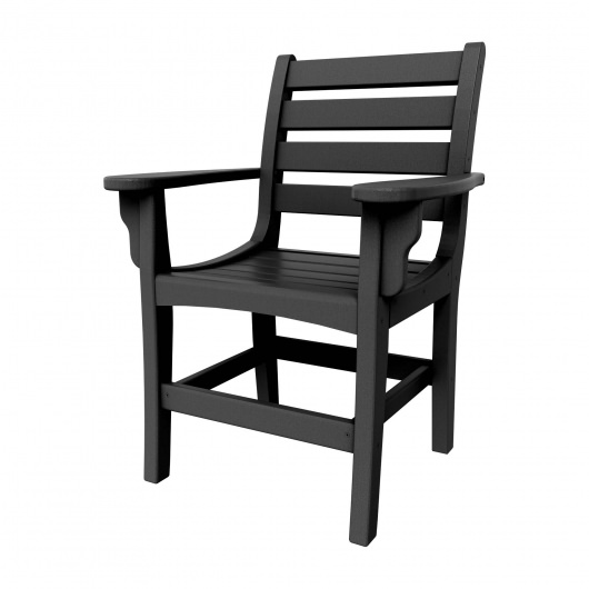 Horizontal Dining Chair with Arms