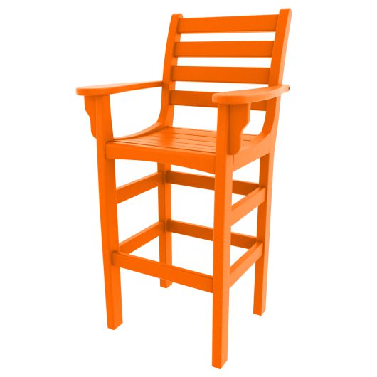 DURAWOOD® Horizontal Bar Height Chair with Arms