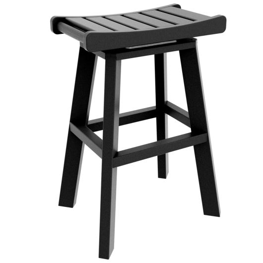 DURAWOOD® Bar Height Swivel Saddle Stool