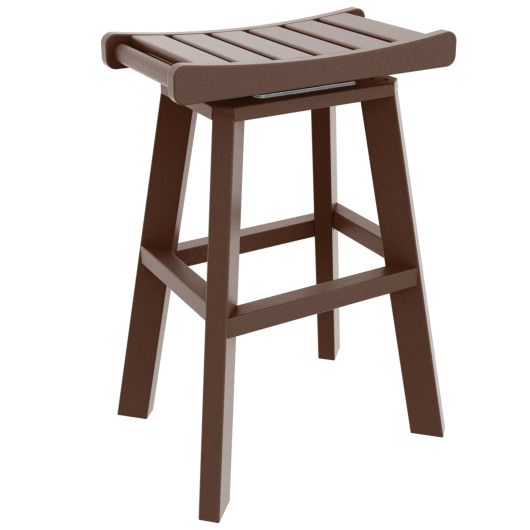 DURAWOOD® Bar Height Swivel Saddle Stool