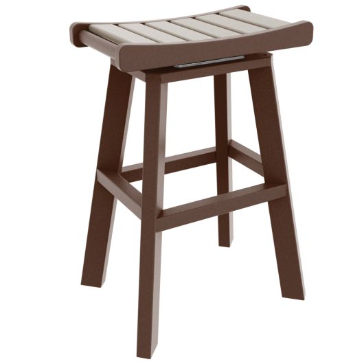 DURAWOOD® Bar Height Swivel Saddle Stool