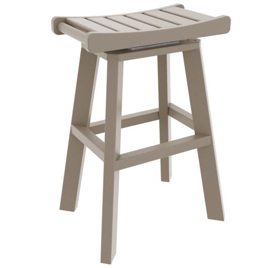 DURAWOOD® Bar Height Swivel Saddle Stool