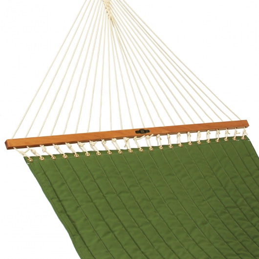 DURACORD® Large Quilted Fabric Hammock - Leaf Green