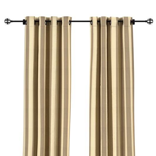 Sunbrella Regency Sand Outdoor Curtain with Grommets