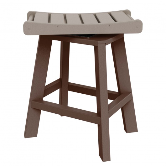 DURAWOOD® Counter Height Swivel Saddle Stool