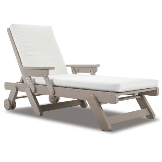Chaise Lounge With Folding Arms