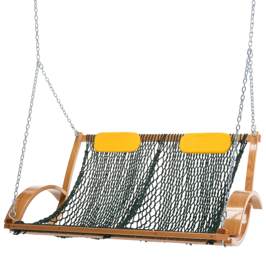 Bent Oak Double DURACORD® Rope Swing - Green