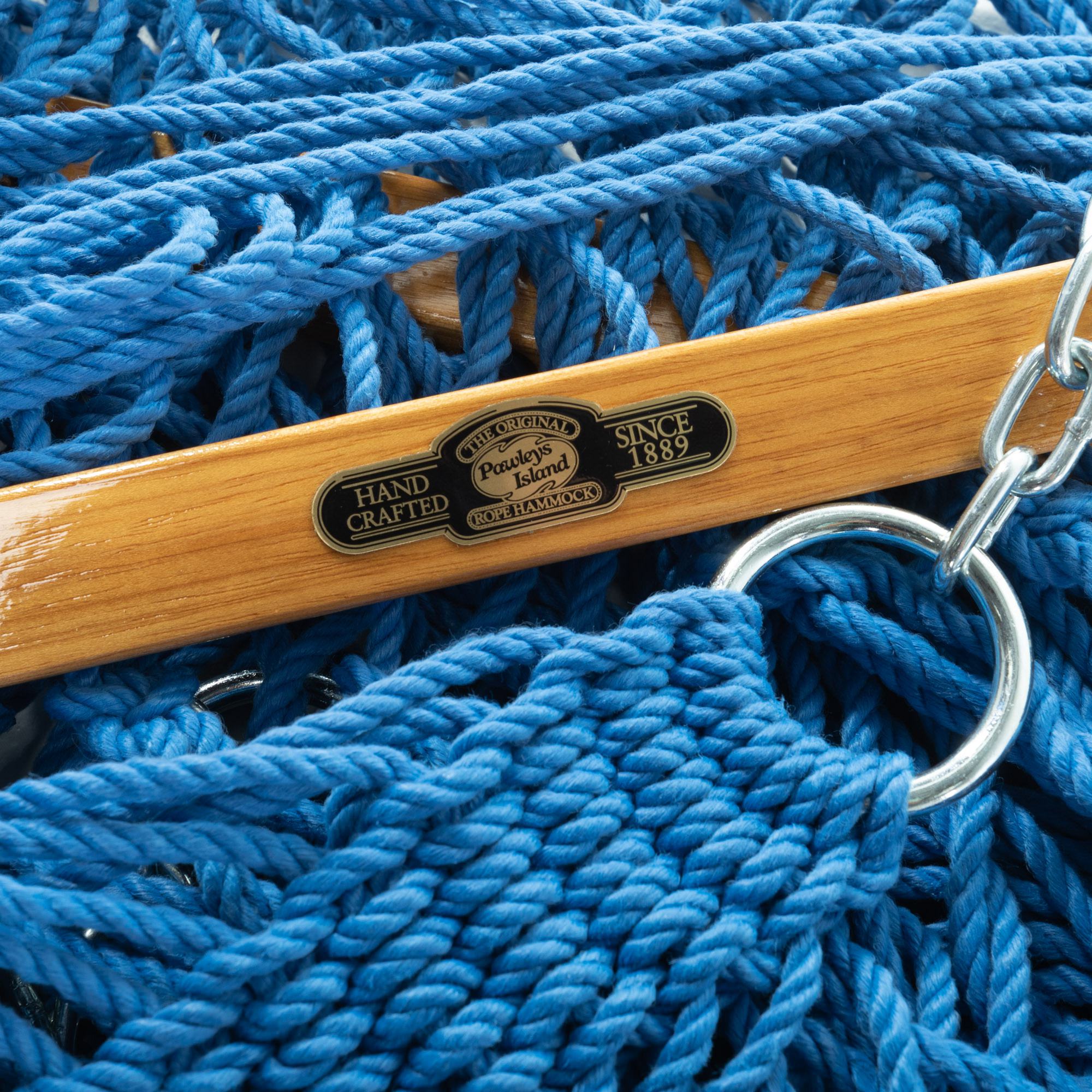 DURACORD® Single Original Rope Hammock - Coastal Blue, 12DCCB