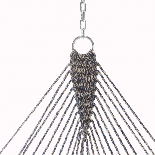 DURACORD® Single Original Rope Hammock - Navy Oatmeal Heirloom Tweed