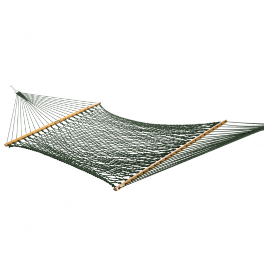 Large DURACORD® Rope Hammock with TRI-BEAM® Steel Hammock Stand and Optional Long Plush Hammock Pillow