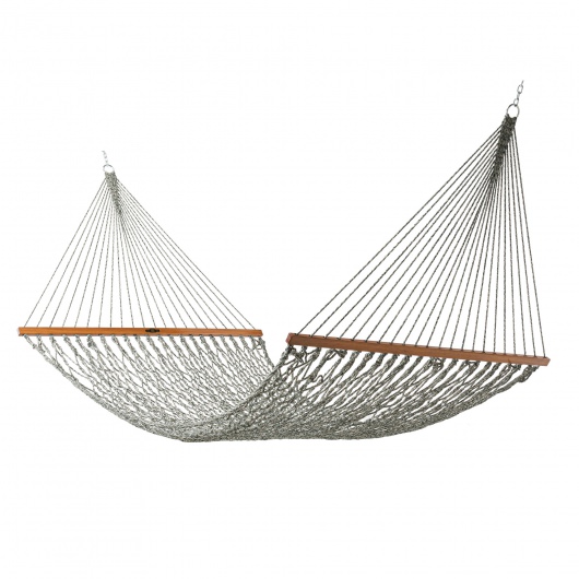 Large DURACORD® Rope Hammock with TRI-BEAM® Steel Hammock Stand and Optional Long Plush Hammock Pillow