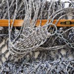 Large Original DuraCord Rope Hammock - Navy Oatmeal Heirloom Tweed