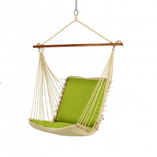 Polyester Cushioned Single Swing - Grass