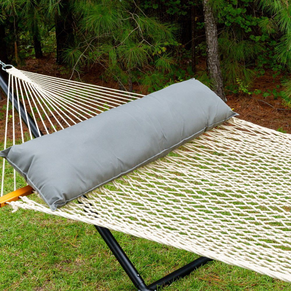 Long Sunbrella Hammock Pillow - Canvas Charcoal