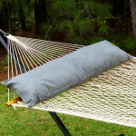 Long Plush Sunbrella Hammock Pillow - Cast Slate