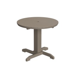 DURAWOOD® Poly Round Bistro Dining Table - 35.5 in.