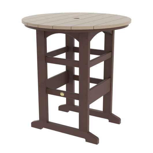 DURAWOOD® Poly Round Bar Height Table - 39.5 in.