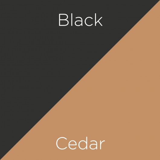 Bench - Black/Cedar