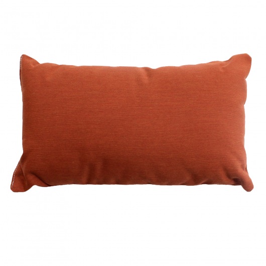Canvas Brick Sunbrella Outdoor Throw Pillow 19 in. x 10 in. Rectangle/Lumbar